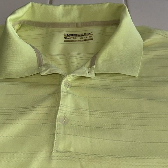 Nike Golf Dri-Fit green Striped Casual
Dress Shirt - men's XXL - Picture 3 of 4